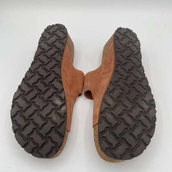 Yokono Leather/suede Cork Wedge Sandal in EU size 40-US 9.5 - Picture 7 of 8